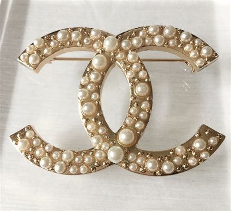 chanel gold pearl brooch|Chanel brooch price.